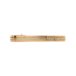 Gouden dasspeld broche 18 krt