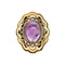 vintage Gold ring with amethyst 14 kt