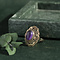 vintage Gold ring with amethyst 14 kt