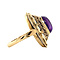 vintage Gold ring with amethyst 14 kt