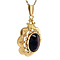 vintage Gold pendant with garnet 14 kt