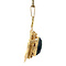 vintage Gouden hanger met granaat 14 krt