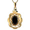 vintage Gold pendant with garnet 14 kt