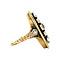 vintage Gold ring with diamond 14 krt/925