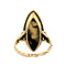 vintage Gold ring with diamond 14 krt/925