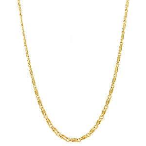 Gold fantasy necklace 14 krt