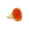 vintage Ring met carneool 12 krt