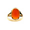 vintage Ring met carneool 12 krt