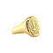 vintage Gold signet ring with engraving 14 krt