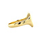 vintage Gold signet ring with engraving 14 krt