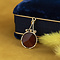 vintage Pendant with carnelian 12 krt