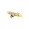 vintage Golden brooch with pearl 14 kt