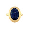 vintage Gouden ring met sodaliet 14 krt