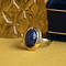 vintage Gold ring with sodalite 14 krt