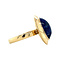 vintage Gouden ring met sodaliet 14 krt