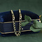 vintage Gouden vintage figaro armband 14 krt