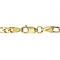 vintage Gouden vintage figaro armband 14 krt
