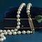 vintage Parel collier met gouden sluiting 14 krt