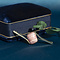 vintage Gouden broche met rhodochrosiet 14 krt