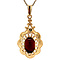 vintage Gold pendant with garnet 14 kt