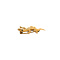 vintage Gouden salamander broche met kleursteen 14 krt