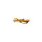 vintage Gouden salamander broche met kleursteen 14 krt