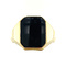 vintage Gouden zegelring met onyx 14 krt