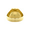 vintage Gouden zegelring met blauwe laagsteen 14 krt