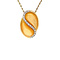 vintage Gold pendant with mother-of-pearl and diamond 14 kt