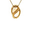 vintage Gold pendant with mother-of-pearl and diamond 14 kt