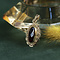 vintage Gouden hanger met granaat 14 krt