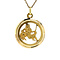 vintage Gold Aquarius pendant 18 kt