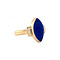 vintage Gouden ring met lapis lazuli en diamant 14 krt