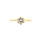 vintage Gold solitaire ring with diamond 14 kt