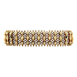Gouden fantasie armband 14 krt
