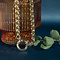 vintage Gold jasseron necklace 14 kt