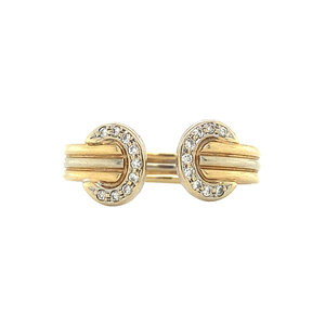 Gold ring with diamond 14 kt