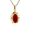vintage Gold pendant with carnelian 14 kt