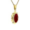 vintage Gold pendant with carnelian 14 kt