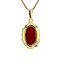 vintage Gold pendant with carnelian 14 kt