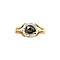 vintage Gold ring with rose diamond 18 krt/835