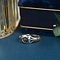 vintage Gold ring with rose diamond 18 krt/835