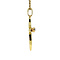 vintage Gouden hanger met granaat 14 krt
