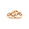 vintage Rose gold ring with diamond 14 kt