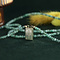 vintage Smaragd collier met gouden sluiting 14 krt