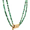 vintage Smaragd collier met gouden sluiting 14 krt
