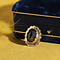 vintage Gouden broche met granaat 14 krt