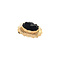 vintage Gouden broche met granaat 14 krt