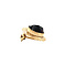 vintage Gouden broche met granaat 14 krt