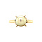 vintage Gouden ring met parel 18 krt
